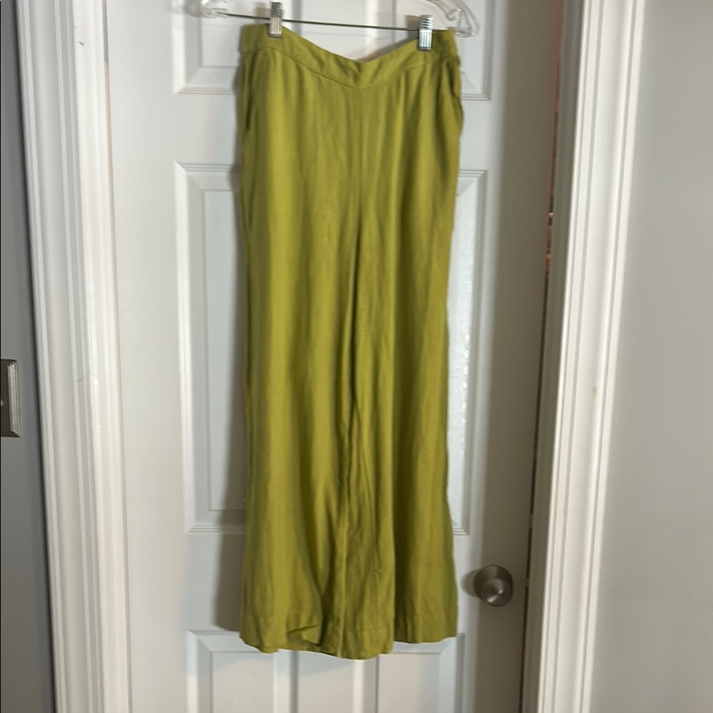 Free People Chartreuse (Green) Wide Leg Pants & Top